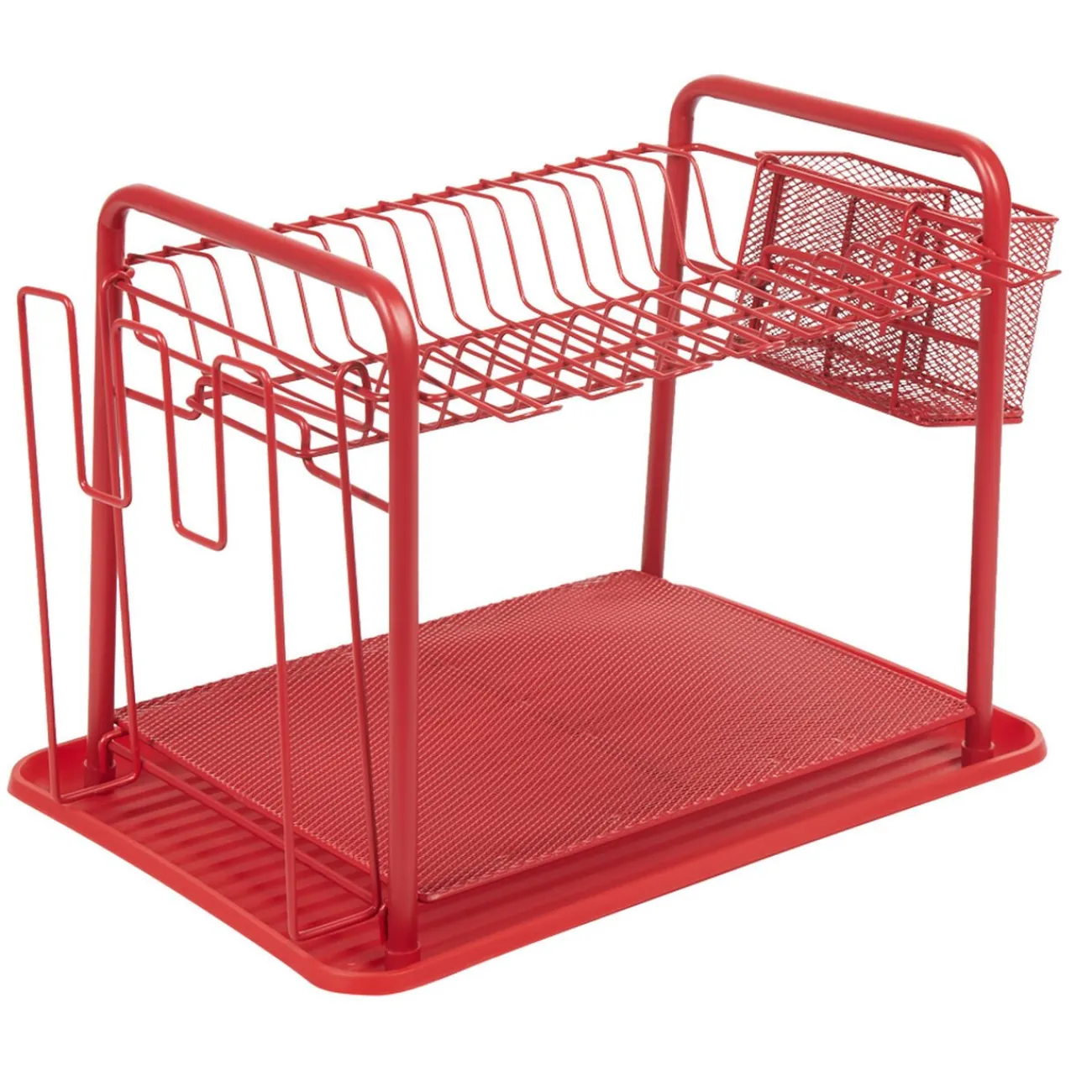Gifi Égouttoir à vaisselle métallique rouge