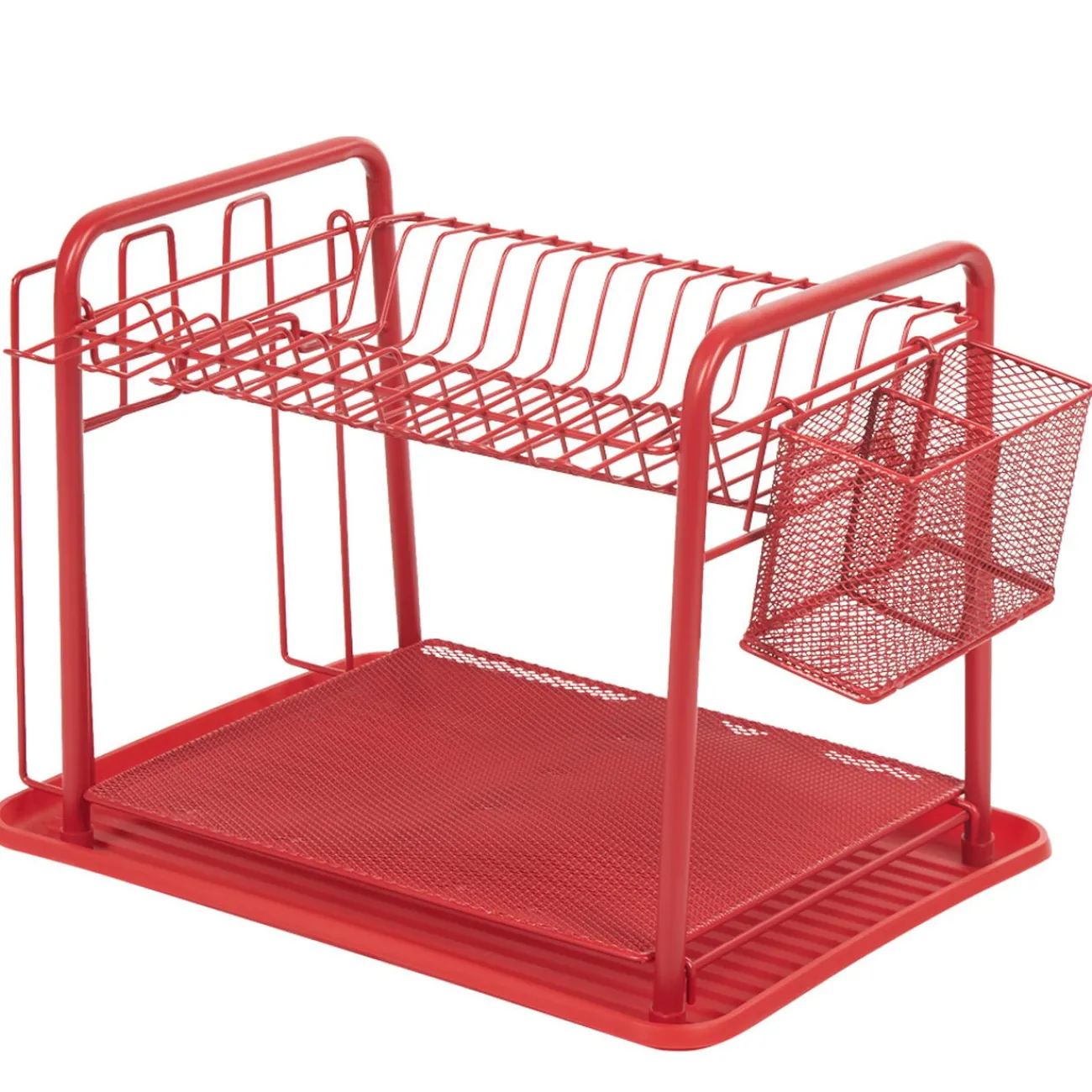 Gifi Égouttoir à vaisselle métallique rouge