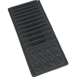 Gifi Égouttoir avec tapis pliable gris foncé 11 rangées 12 picots