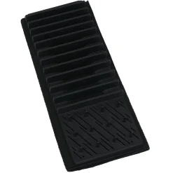 Gifi Égouttoir avec tapis pliable noir 11 rangées 12 picots