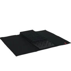 Gifi Égouttoir avec tapis pliable noir 11 rangées 12 picots