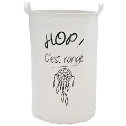 Gifi Rangement|Grande panière en tissus forme tube