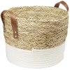 Gifi Rangement|Grande panière tressée en jonc et coton