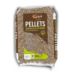 Gifi Nettoyage Et Entretien|Granulés de bois pellets 15kg Génie du Feu qualité supérieure