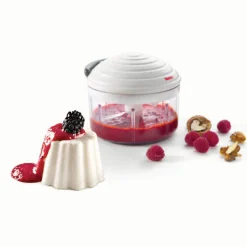 Gifi Hachoir manuel multiusage transparent couvercle blanc 500 ml