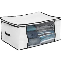 Gifi Rangement|Housse de rangement à fenêtre blanc et noir