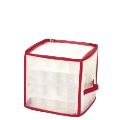 Gifi Rangement|Housse de rangement compartimentée pour 64 boules de Noël