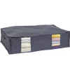Gifi Rangement|Housse de rangement dessous de lit Gris - L65 x l45 x H15,5 cm