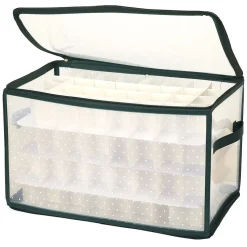 Gifi Rangement|Housse de rangement pour boules de Noël 128 emplacements