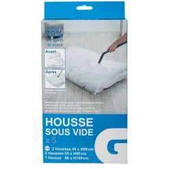 Gifi Rangement|Housse de rangement vide air x5