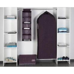 Gifi Rangement|Housse de rangement vêtements violette