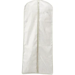 Gifi Rangement|Housse de vêtements motif triangle beige et blanc