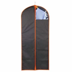 Gifi Rangement|Housse protège vêtement grise et orange x2