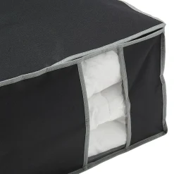 Gifi Rangement|Housse sous vide et housse dessous de lit noires