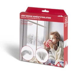 Gifi Nettoyage Et Entretien|Joint brosse adhésif d'isolation pour porte et fenêtre 9mmx6m blanc