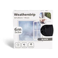 Gifi Nettoyage Et Entretien|Joint d'isolation adhésif silicone plat pour porte et fenêtre 6m noir