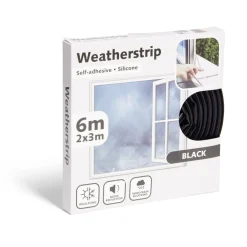 Gifi Nettoyage Et Entretien|Joint d'isolation adhésif silicone plat pour porte et fenêtre 6m noir