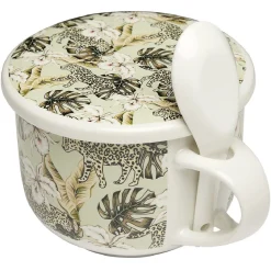 Gifi Jumbo en faïence avec couvercle et cuillère