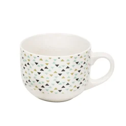 Gifi Jumbo en porcelaine motif triangle multicolore 47 cl
