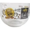 Gifi Jumbo en verre 70 cl transparent motif Menu Café
