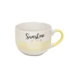 Gifi Jumbo porcelaine jaune avec inscription "Sunshine of my Life" 47 cl