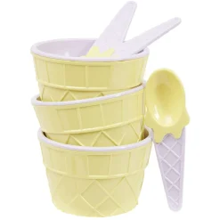 Gifi Kit à glace bol et cuillère x3