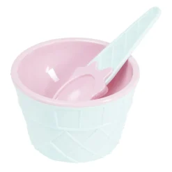 Gifi Kit à glace bol et cuillère x3