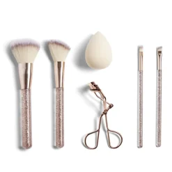 Gifi Beauté^Kit accessoires maquillage 6 pièces beige ou rose - 2 coloris