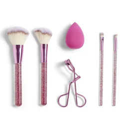 Gifi Beauté^Kit accessoires maquillage 6 pièces beige ou rose - 2 coloris
