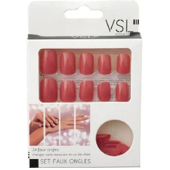 Gifi Beauté^Kit de faux ongles couleur corail