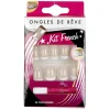Gifi Beauté^Kit de faux ongles style French manucure