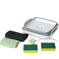 Gifi Nettoyage Et Entretien|Kit de ménage bassine brosse chiffons éponges