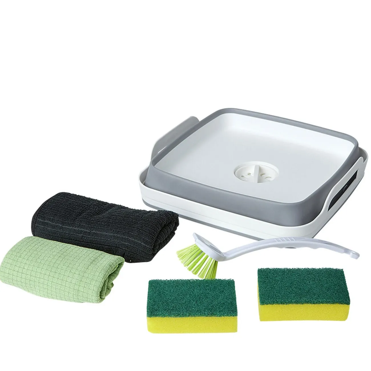 Gifi Nettoyage Et Entretien|Kit de ménage bassine brosse chiffons éponges