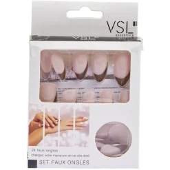 Gifi Beauté^Kit faux ongles French manucure marron x24