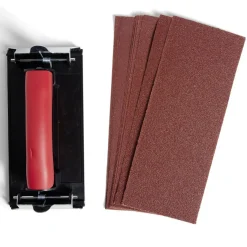 Gifi Peinture^Kit ponceuse manuelle et 10 papiers abrasifs