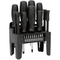 Gifi Outils Bricolage^Kit tournevis 11 manches et 10 embouts magnétiques