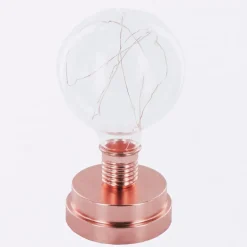 Gifi Ampoule^Lampe ampoule transparent et cuivre