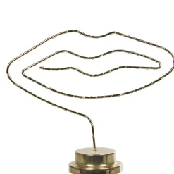 Gifi Beauté^Lampe déco torsadé forme bouche fer