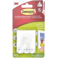 Gifi Colle Et Adhésif^Languette de fixation 3M blanc moyen modèle x42