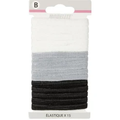 Gifi Beauté^Élastique en mousse noir blanc gris x15