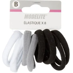 Gifi Beauté^Élastique en mousse noir gris blanc x8
