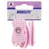 Gifi Beauté^Élastique enfant rose et blanc x3