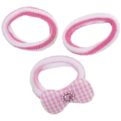 Gifi Beauté^Élastique enfant rose et blanc x3