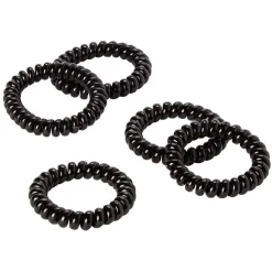 Gifi Beauté^Élastique spirale noir brillant x8