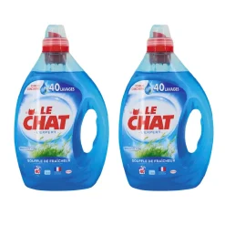 Gifi Entretien Du Linge|Lessive liquide Le Chat 80 lavages 2 x 2L