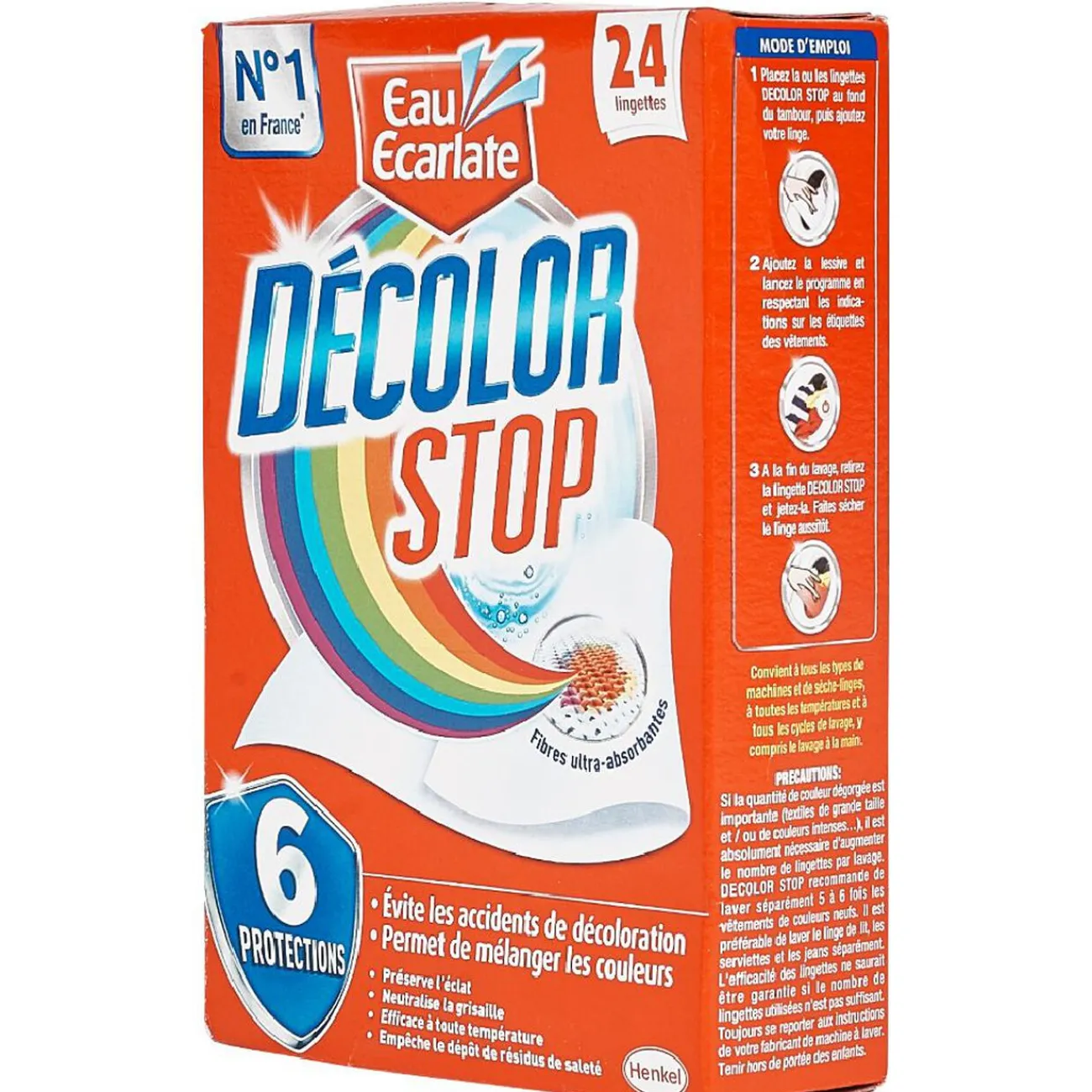 Gifi Entretien Du Linge|Lingette Décolor Stop anti décoloration x24