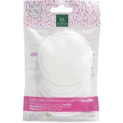 Gifi Beauté^Lingette démaquillante coton réutilisable x6