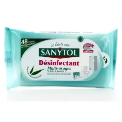 Gifi Nettoyage Et Entretien|Lingette désinfectante multi usage Sanytol x 48