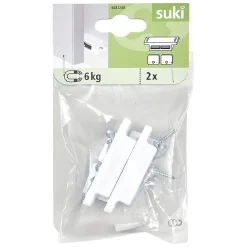 Gifi Quincaillerie^Loqueteau magnétique 6kg acier blanc