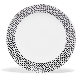 Gifi Lot de 4 assiettes à dessert rondes porcelaine Ø19 cm